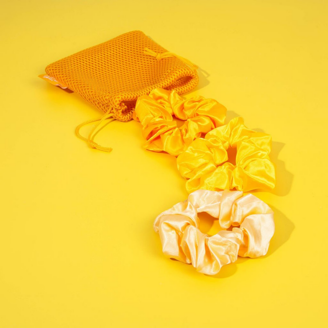 3-Pack Satin Hair Scrunchies
